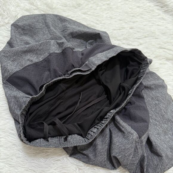 Men Lululemon Surge Short *6" Updated Lined Heathered Deep Coal Size Large - Picture 5 of 6